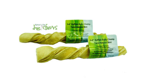 Nature's own - 5-6" Mint buffalo twist bully chomp