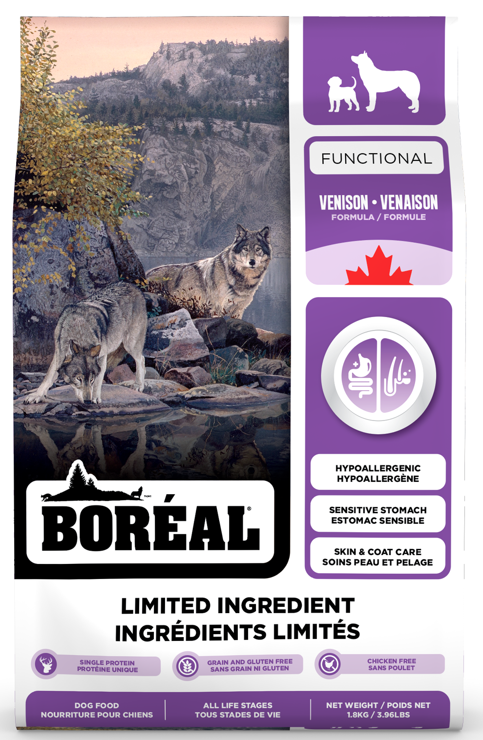 Boréal - Functional Ingrédients Limités Venaison Chien
