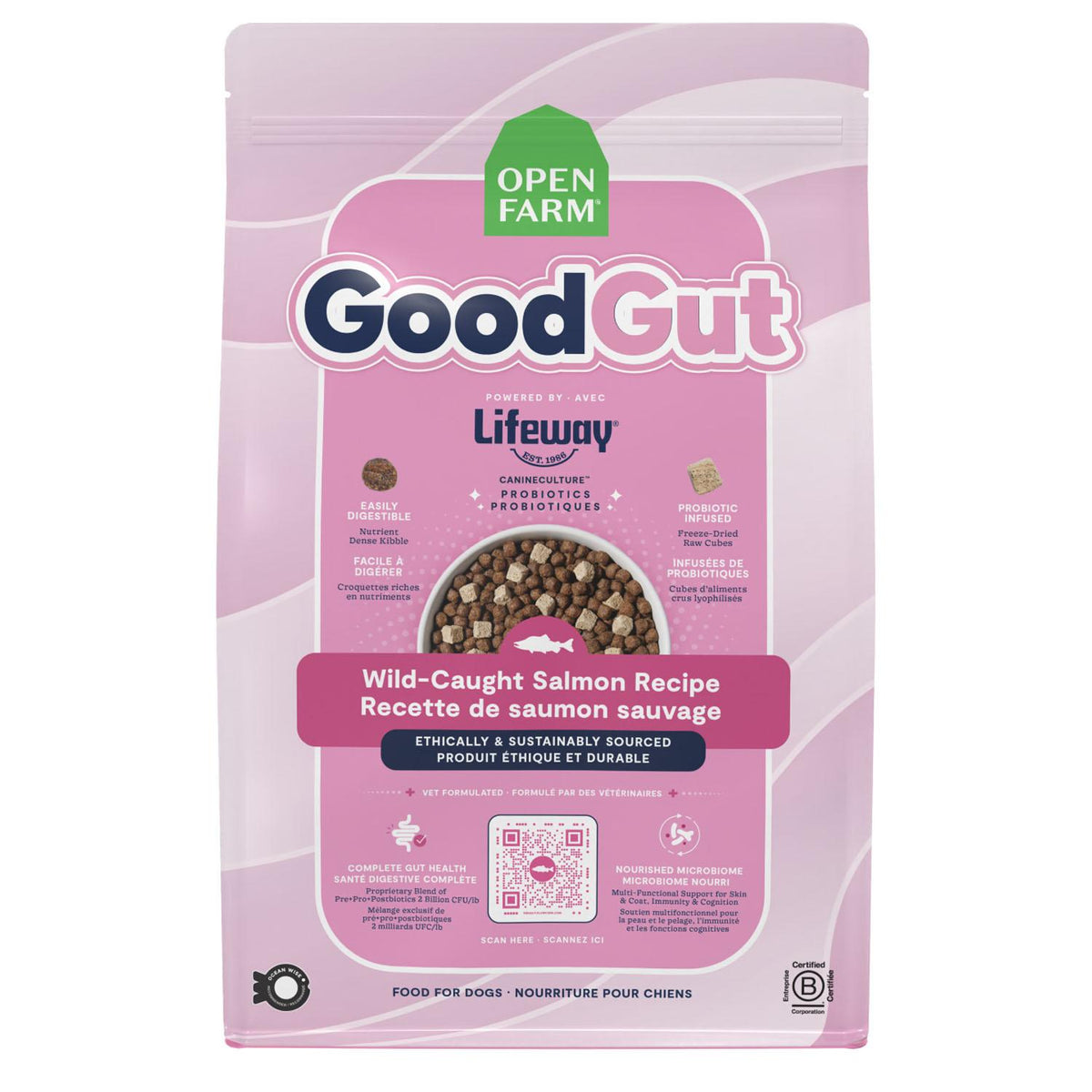 OpenFarm - GoodGut Recette De Saumon Sauvage 3,5lb - Chien