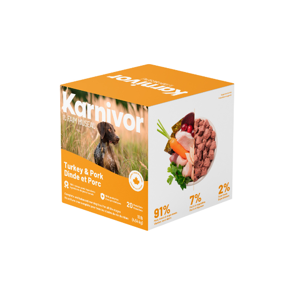 Faim Museau - Karnivor - Dinde Et Porc - 10lb