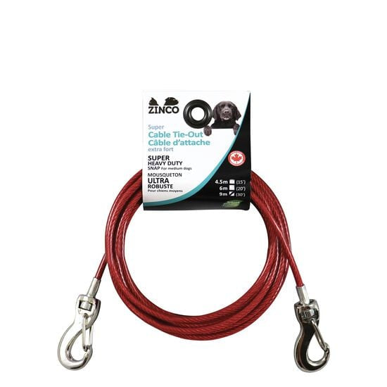 Zinco - Cable D’Attache Moyen Chien - 30 pieds