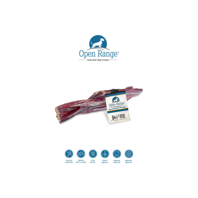 Open Range - Tresse Oesophage de Boeuf - 6 pouces