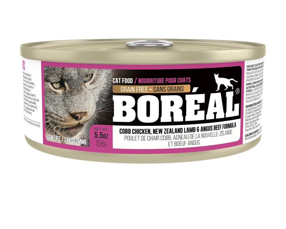 Boréal - Conserve Chat - Poulet Agneau & Boeuf Angus