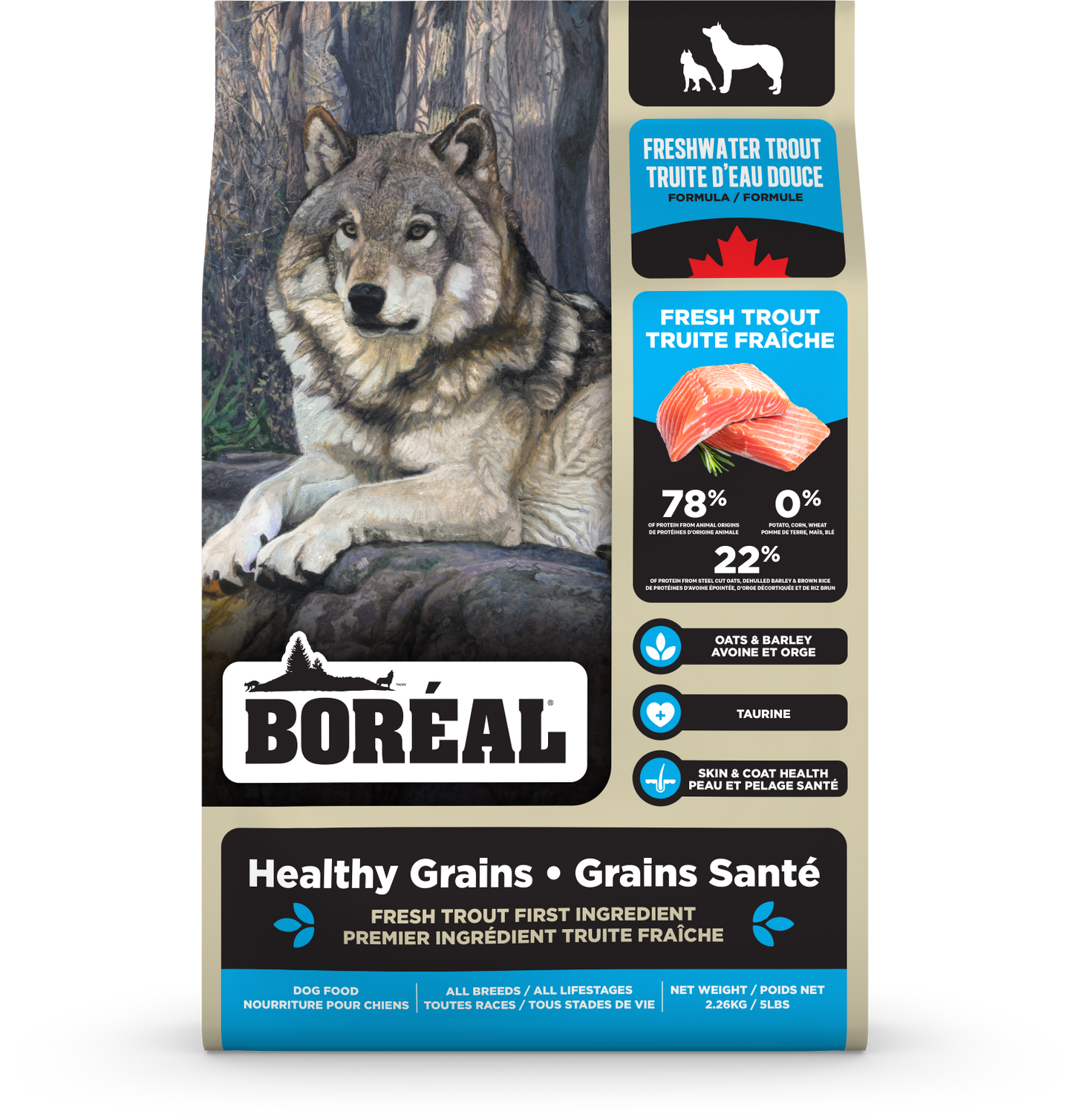 Boréal - Grains Santé Truite D’Eau Douce - Chien
