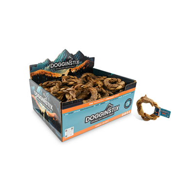 Dogginstix - Anneau tressée de Collagène d'Agneau - unité
