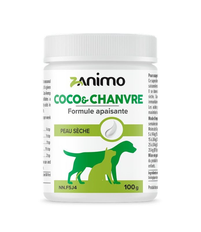 Zanimo - Huile Semi Solide Coco & Chanvre - Formule Apaisante