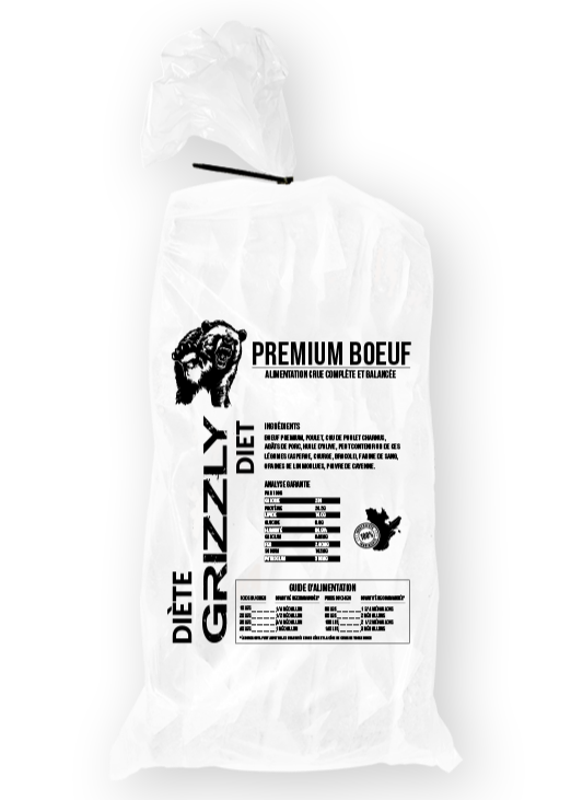 Grizzly - Boeuf Premium - 25lb