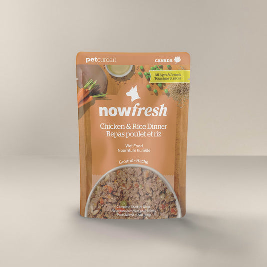 NowFresh - Repas poulet et riz - chien
