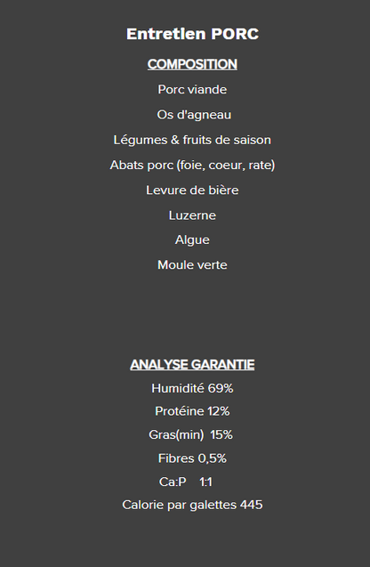 5 étoiles - Entretient Porc - 10lb