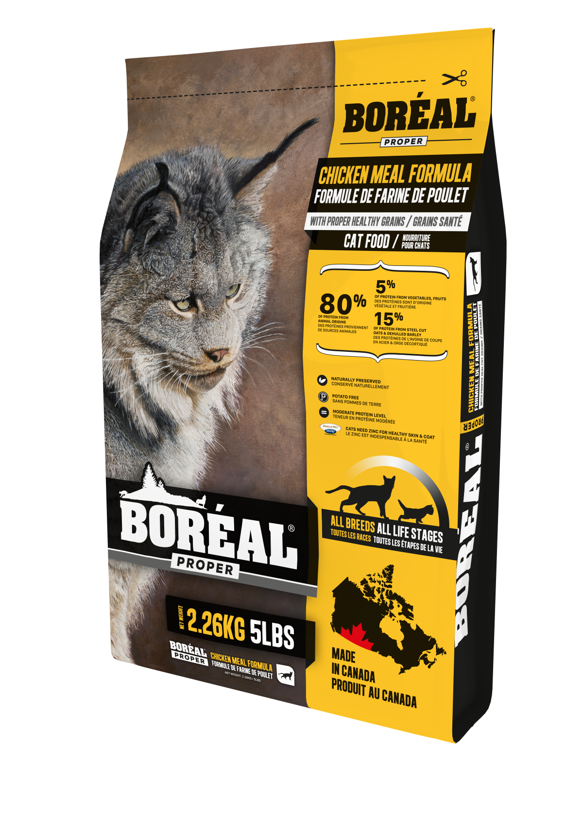 Boréal - Proper - Farine De Poulet Grains Santé Chat