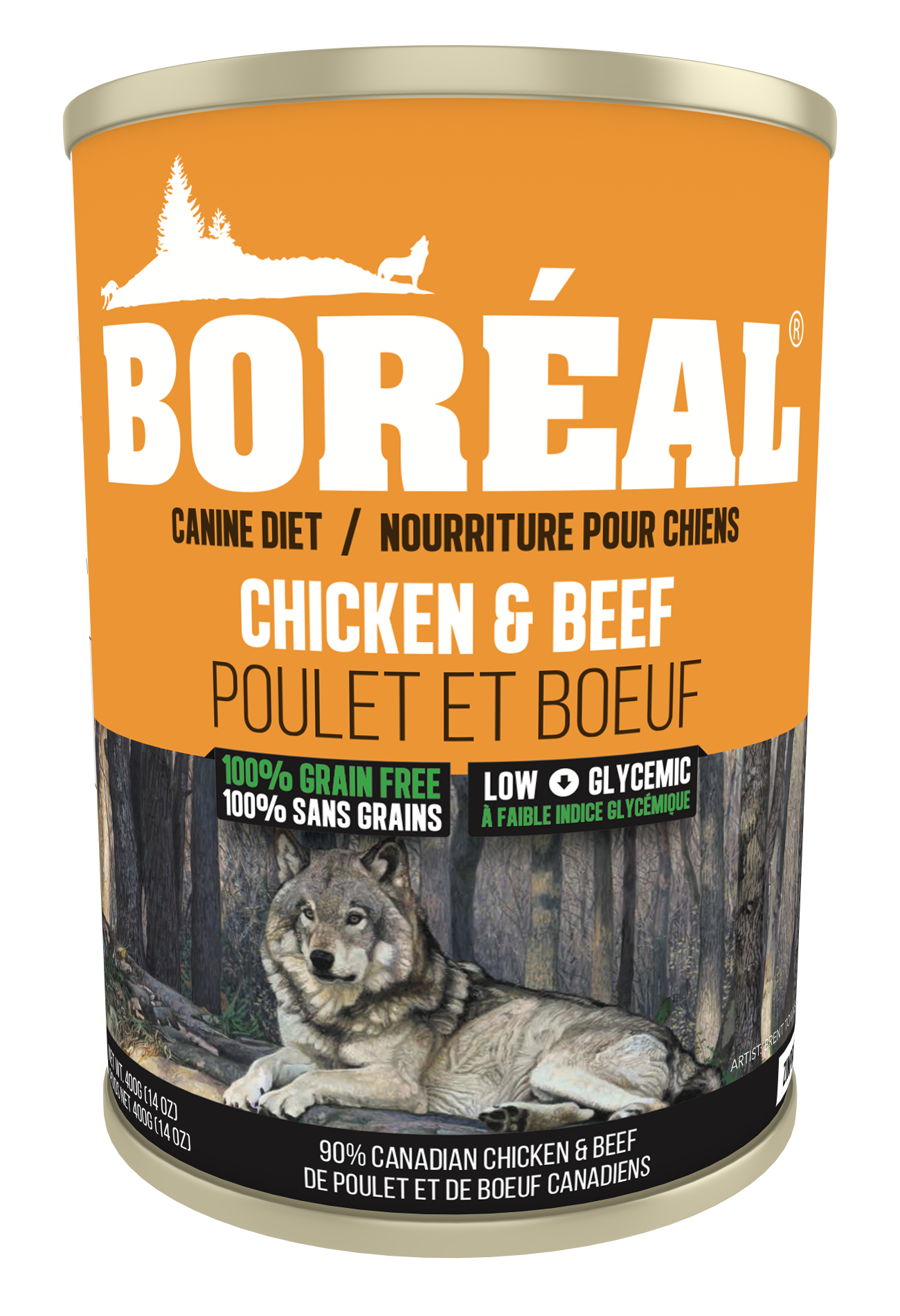 Boréal - Conserve Poulet & Boeuf Sans Grain Chien (690g)