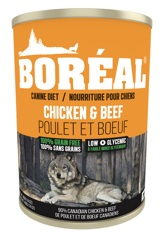 Boréal - Conserve Poulet & Boeuf Sans Grain Chien (690g)