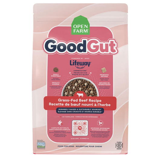 OpenFarm - GoodGut Recette Boeuf Nourri À L’herbe 3,5lb - Chien