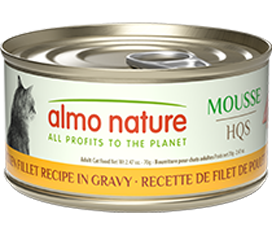 Almo Nature - HQS Chat Mousse Filet De Poulet En Sauce - 70g