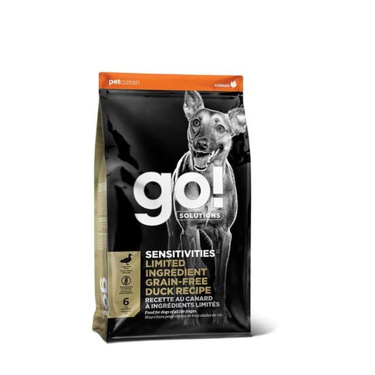 Petcurean - Go Solutions Canard Ingrédients Limités- 22lb