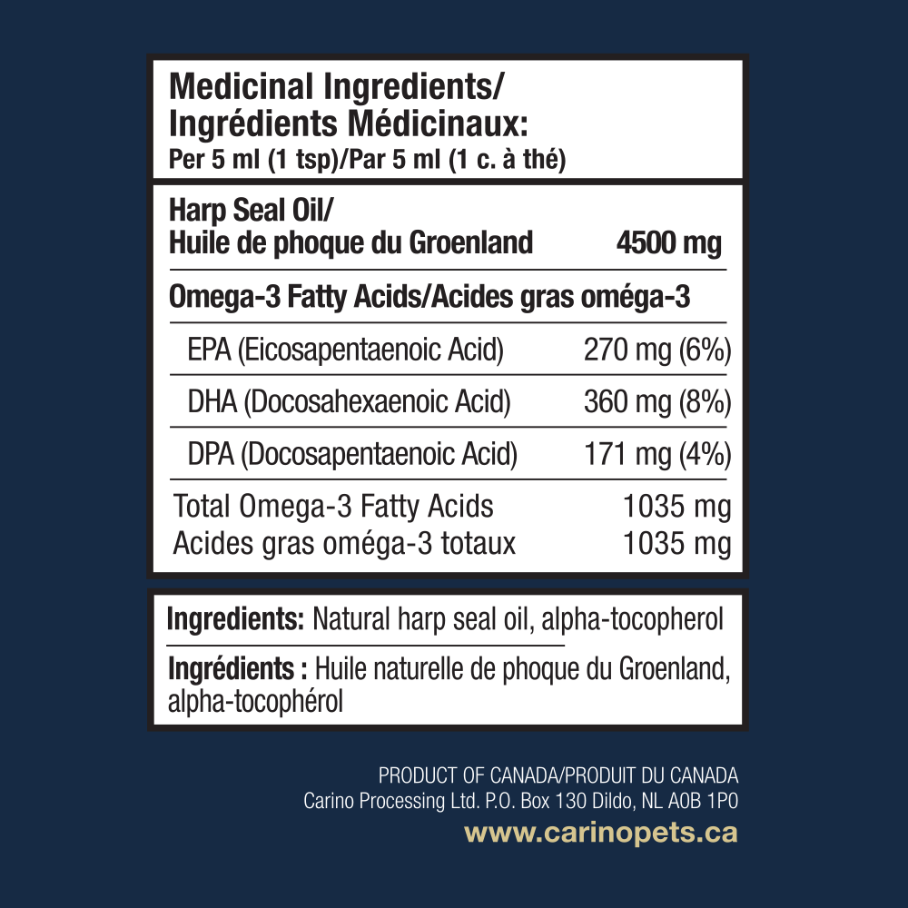 Carino - Huile De Phoque - Omega 3