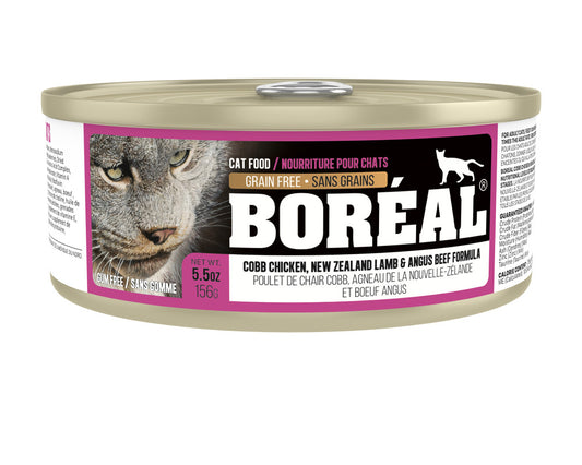 Boréal - Conserve Chat - Poulet Agneau & Boeuf Angus