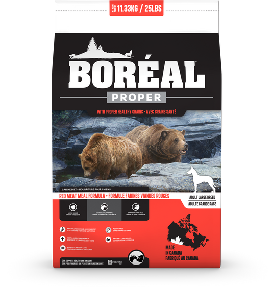 Boréal - Proper Grains Santé - Viande Rouge - Chien Grande Race - 11.33kg