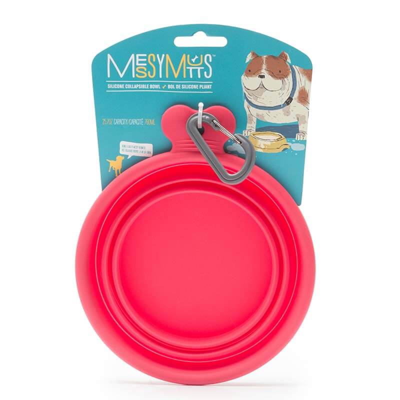 Messy Mutts - Bol Rétractable Silicone