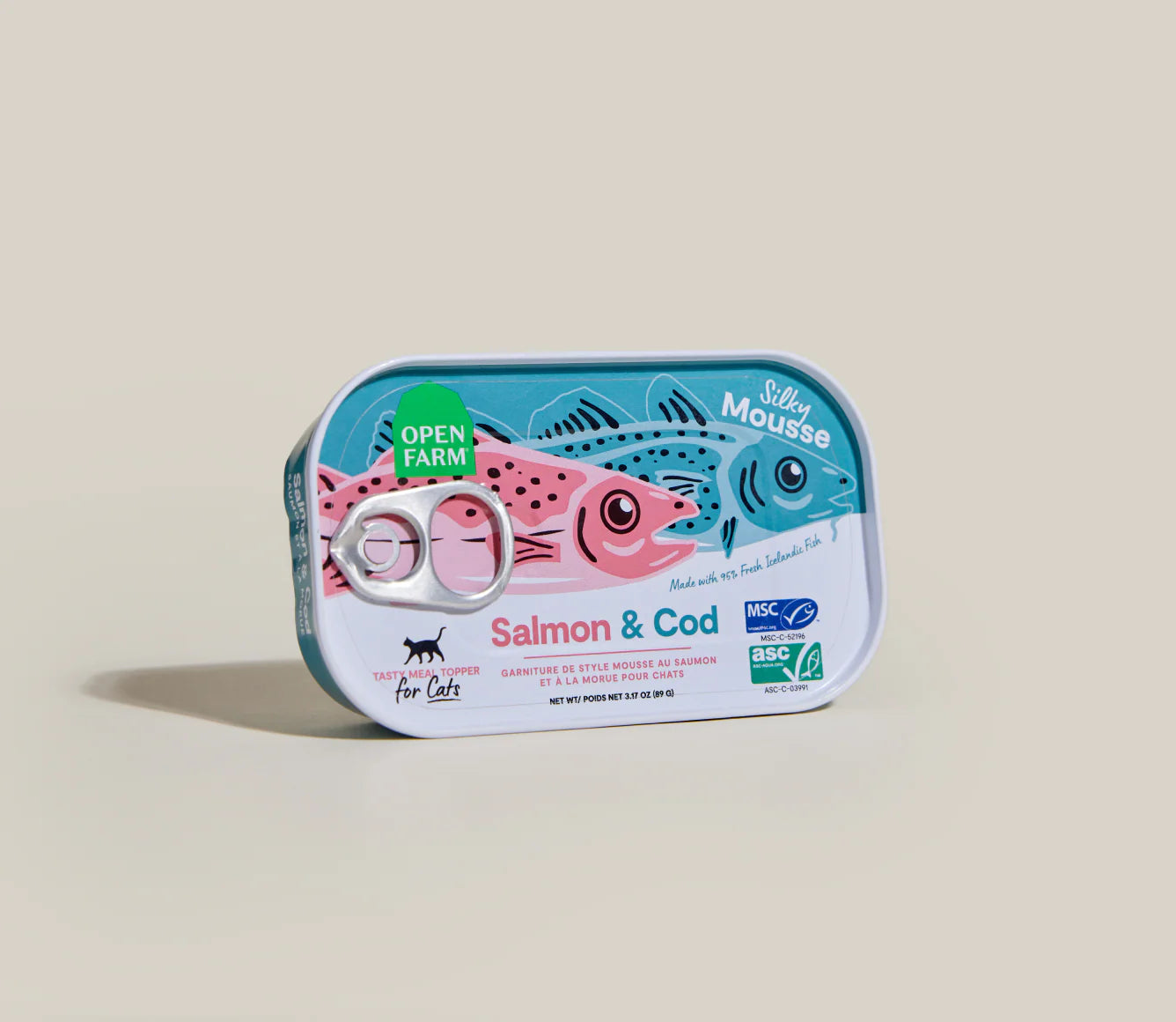 Open Farm - Garniture Saumon et Morue Chat - 3oz