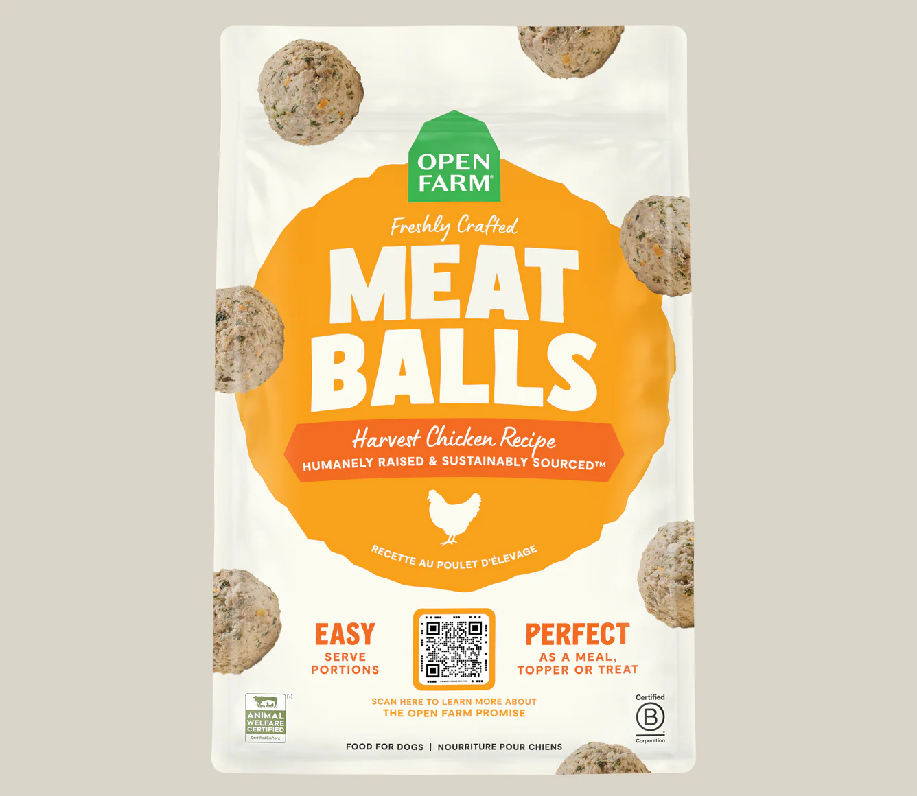 Open Farm - Boulettes De Viande Poulet - 14oz