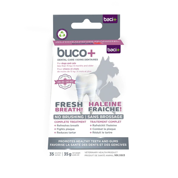 Baci+ - Haleine fraiche - chien/chat moins de 15kg -