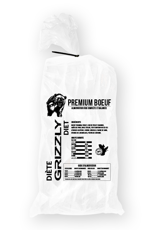 Grizzly - Boeuf Premium - 25lb