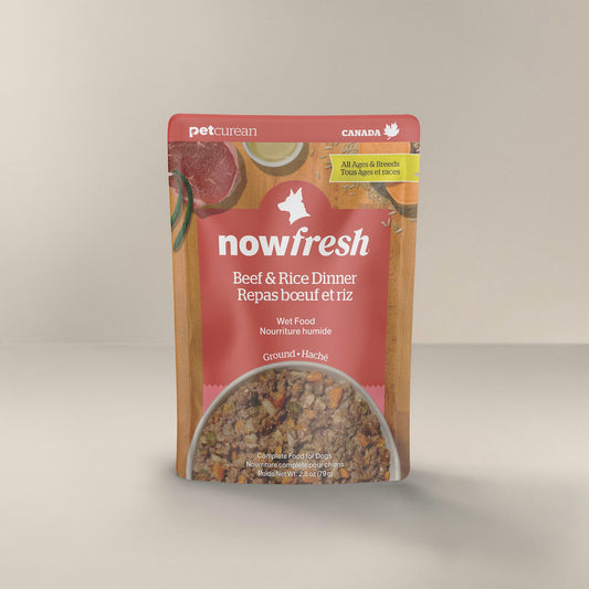 NowFresh - Repas boeuf et riz - chien