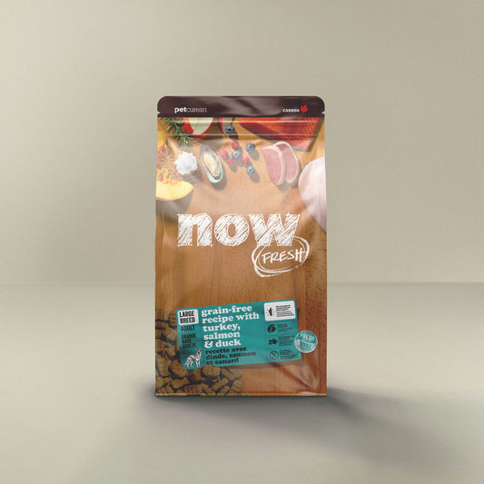 Petcurean - Now Fresh Dinde/Saumon/Canard - Adulte 22lbs
