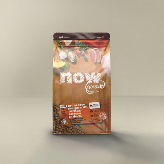 Petcurean - Now Fresh - Dinde/Saumon/Canard - Sénior 22 lb